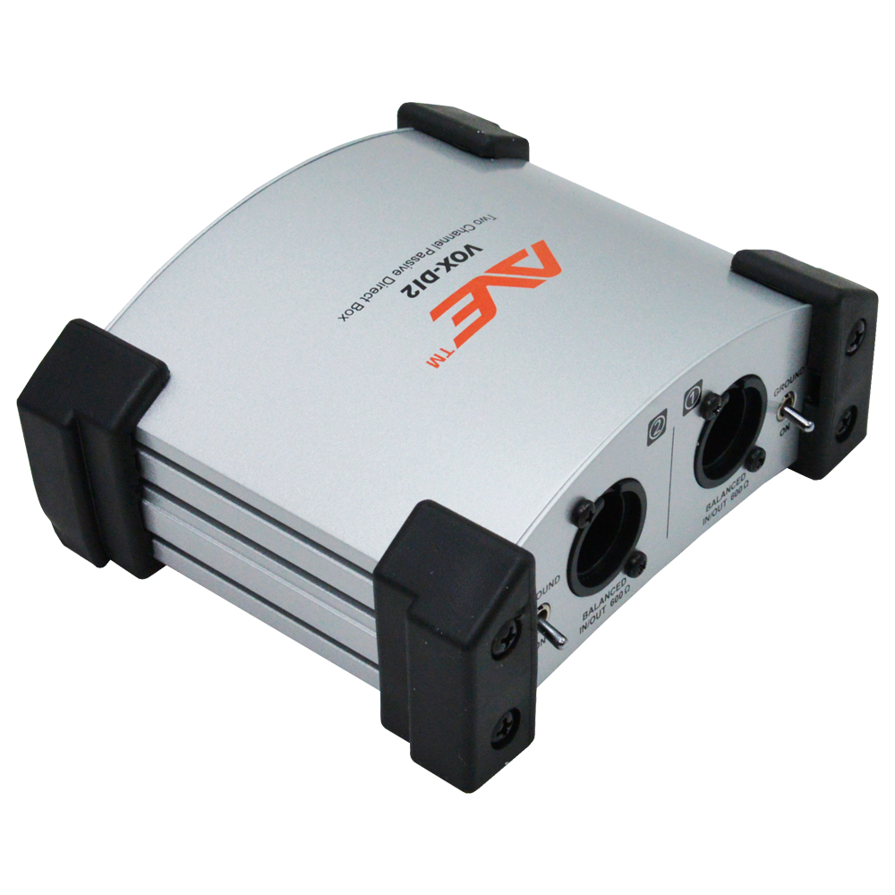 AVE VOXDI2 Two Channel Passive DI Box Silver AVECorp
