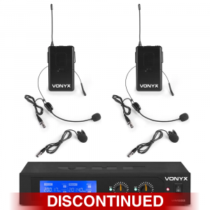 Vonyx WM522 Dual Headset Wireless Microphone