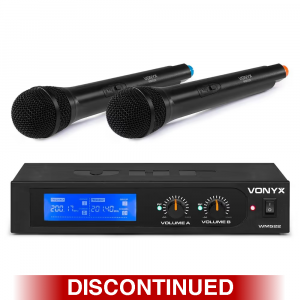 Vonyx WM522 Dual Handheld Wireless Microphone