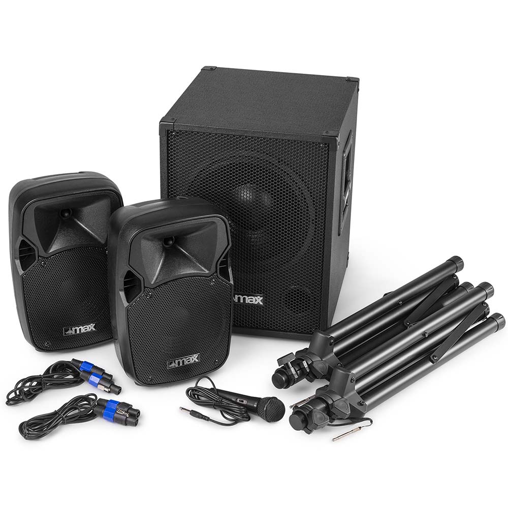 MAX MX700 2.1 Active Loudspeaker System with 12″ Subwoofer AVECorp