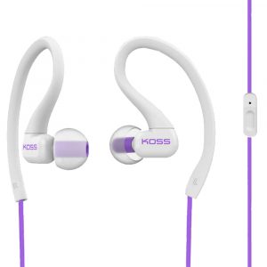 Koss KSC32iV Fitclips - Violet In-Ear Buds with Microphone