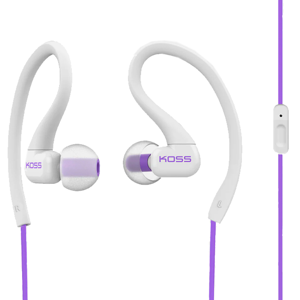 Koss KSC32iV Fitclips - Violet In-Ear Buds with Microphone