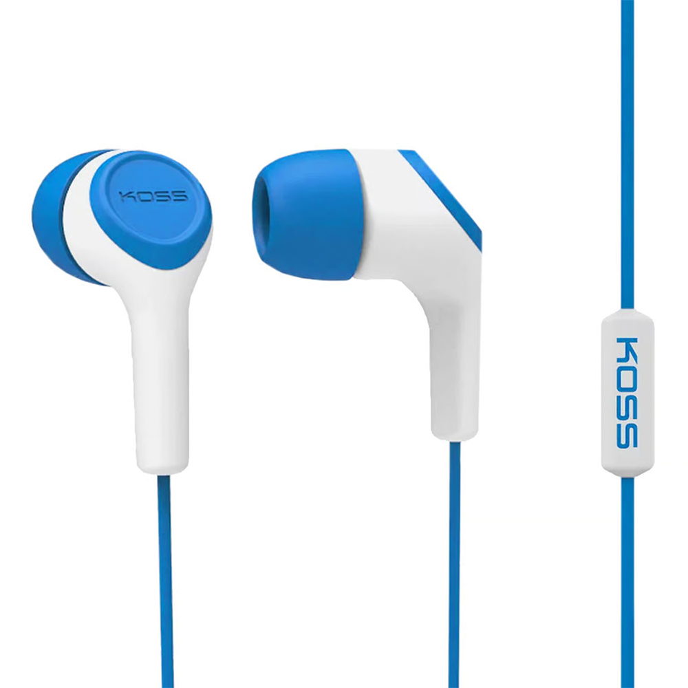 Koss KEB15iB Blue Earbuds with Microphone