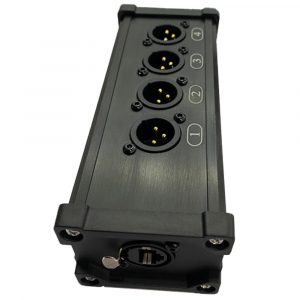 Power Dynamics CX185 RJ45 to 4x XLR3M Splitter Box