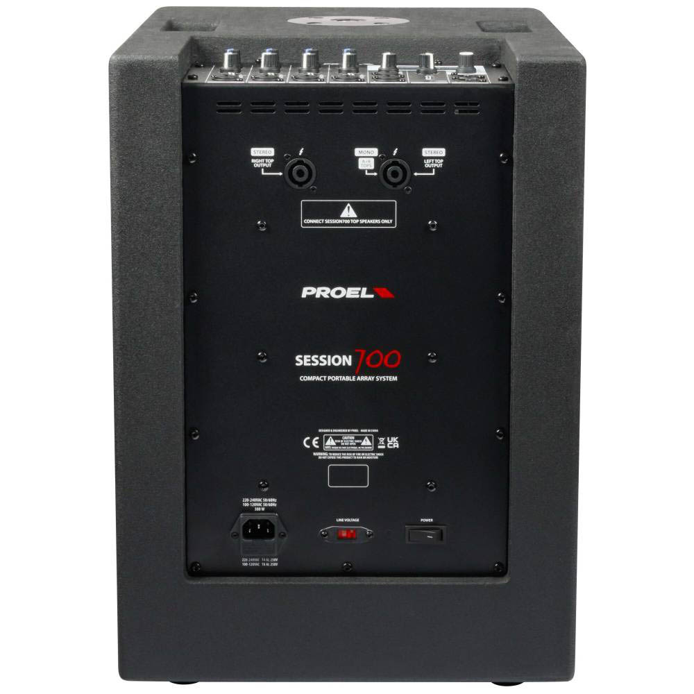 Proel Session700 PA Column Speaker with Digital Mixer - Image 4