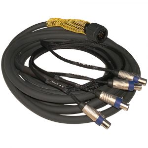 Outline V SP4LKI8-12 LKI8/4 x NL4 Y Split Speaker Cable, 12m Length