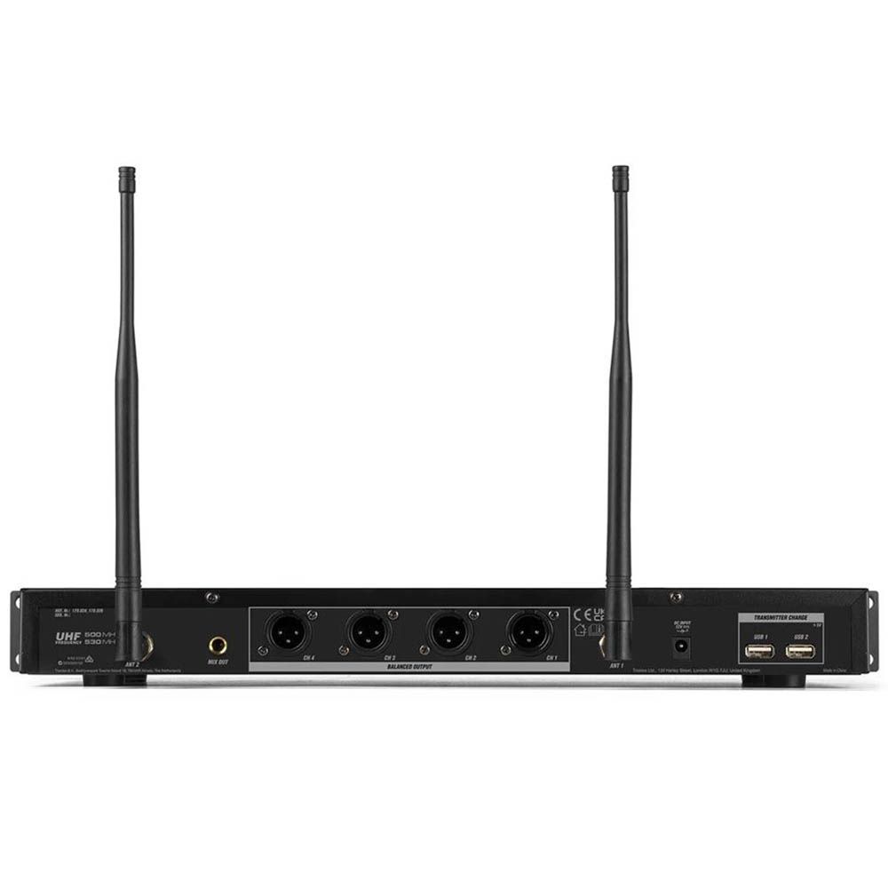 Power Dynamics PD524 UHF Wireless Microphone Set - 4 Handheld Microphones - Image 4