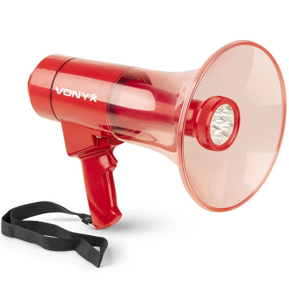 Vonyx MEG050-LED Megaphone with LED Light - 50W - Image 2