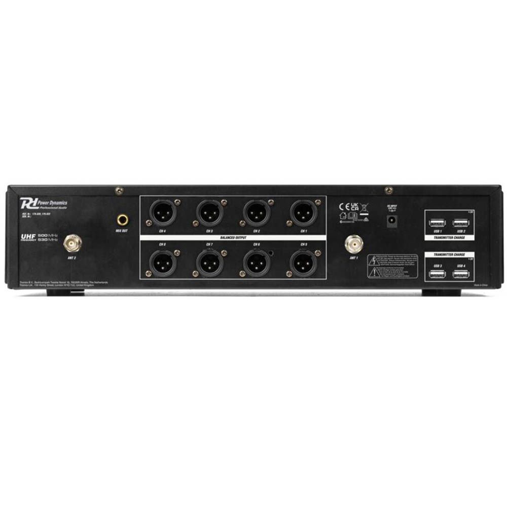Power Dynamics PD528 UHF Wireless Handheld Microphone Set (Eight) - Image 3
