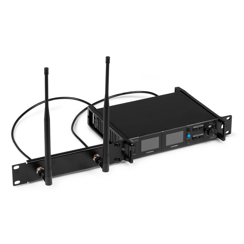 Power Dynamics PD522 UHF Wireless Microphone Set with 2 Handheld Microphones - Image 4