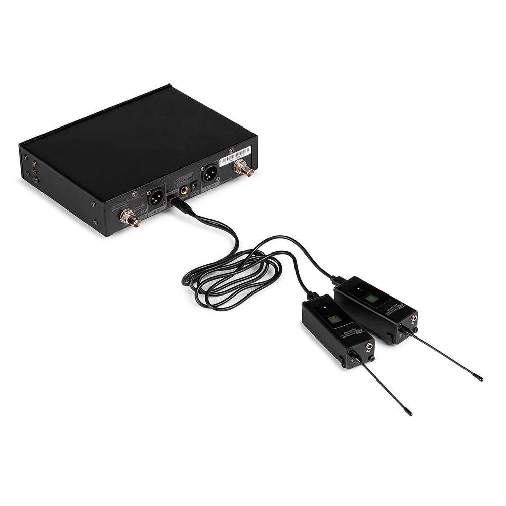 Power Dynamics PD522B UHF Wireless Microphone Set with 2 Bodypack Microphones - Image 3