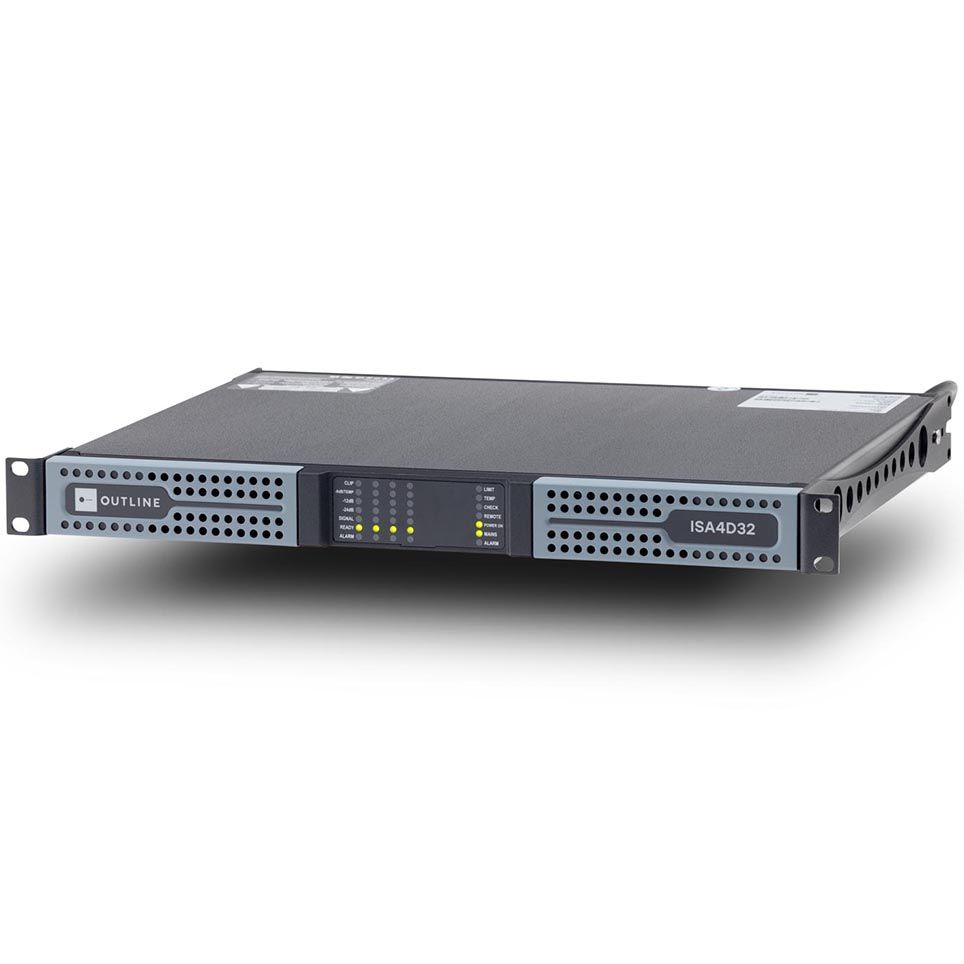 Outline ISA4D32 4-Channel Amplifier 4 x 600 W @ 4 Ω