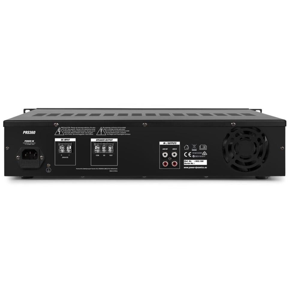 Power Dynamics PRS360 100V Slave Amplifier 360W