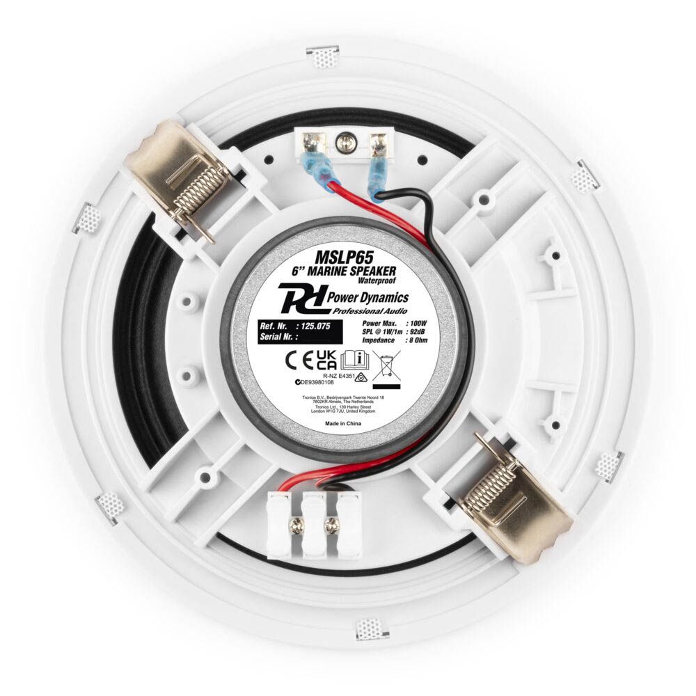 Power Dynamics MSLP65 6" Waterproof Ceiling Speaker Set