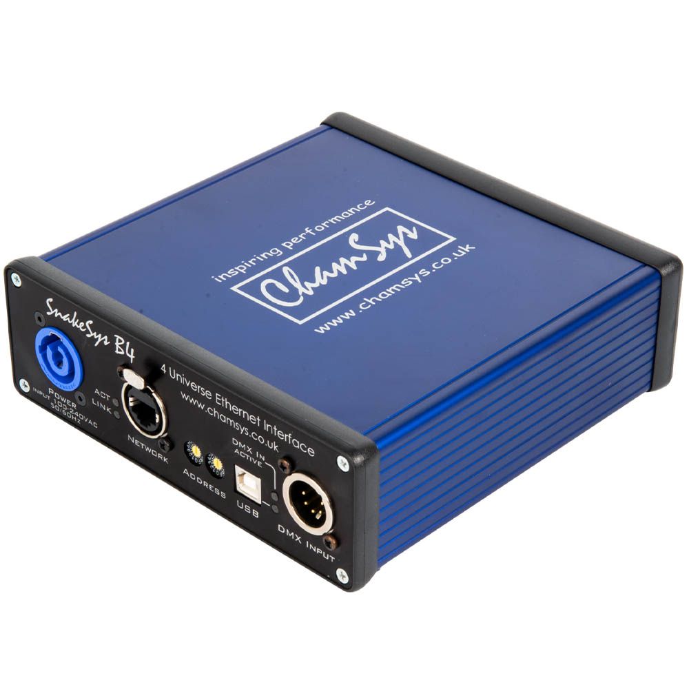 Chamsys SnakeSys B4 Four Universe Ethernet to DMX512 Box