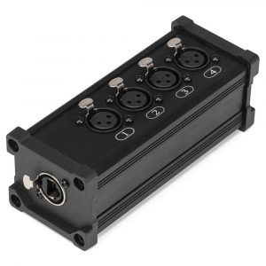 Power Dynamics CX187 RJ45 to 4x XLR3F Splitter Box