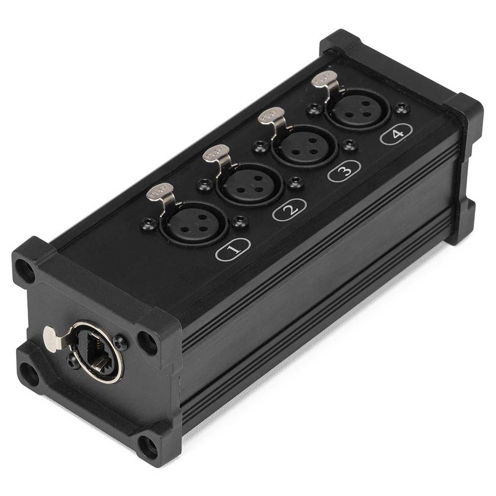 Power Dynamics CX187 RJ45 to 4x XLR3F Splitter Box