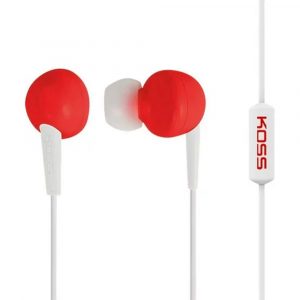 Koss KEB6iR Red In-Ear Earphones with In-Line Microphone