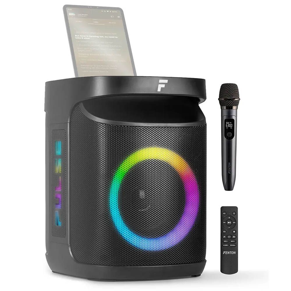 Fenton Pulse65 Bluetooth Karaoke Speaker with Wireless Microphone