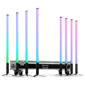 Beamz Zelos LED Tube Set RGBW, 8 Tubes