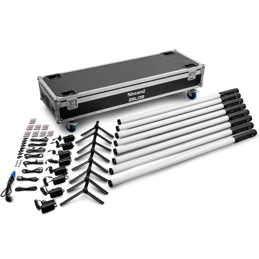 Beamz Zelos LED Tube Set RGBW, 8 Tubes