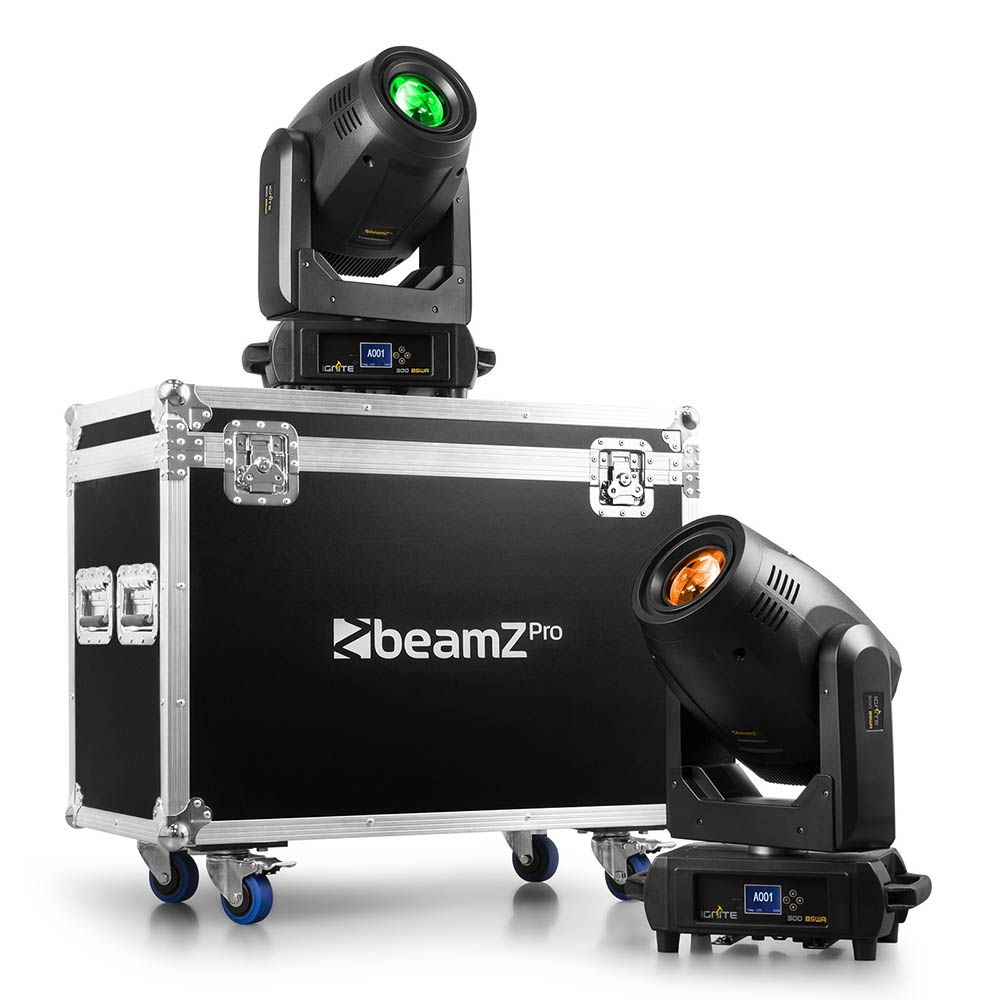 BeamZ PRO IGNITE300A-2 LED BSW Moving Head 2-Piece Kit