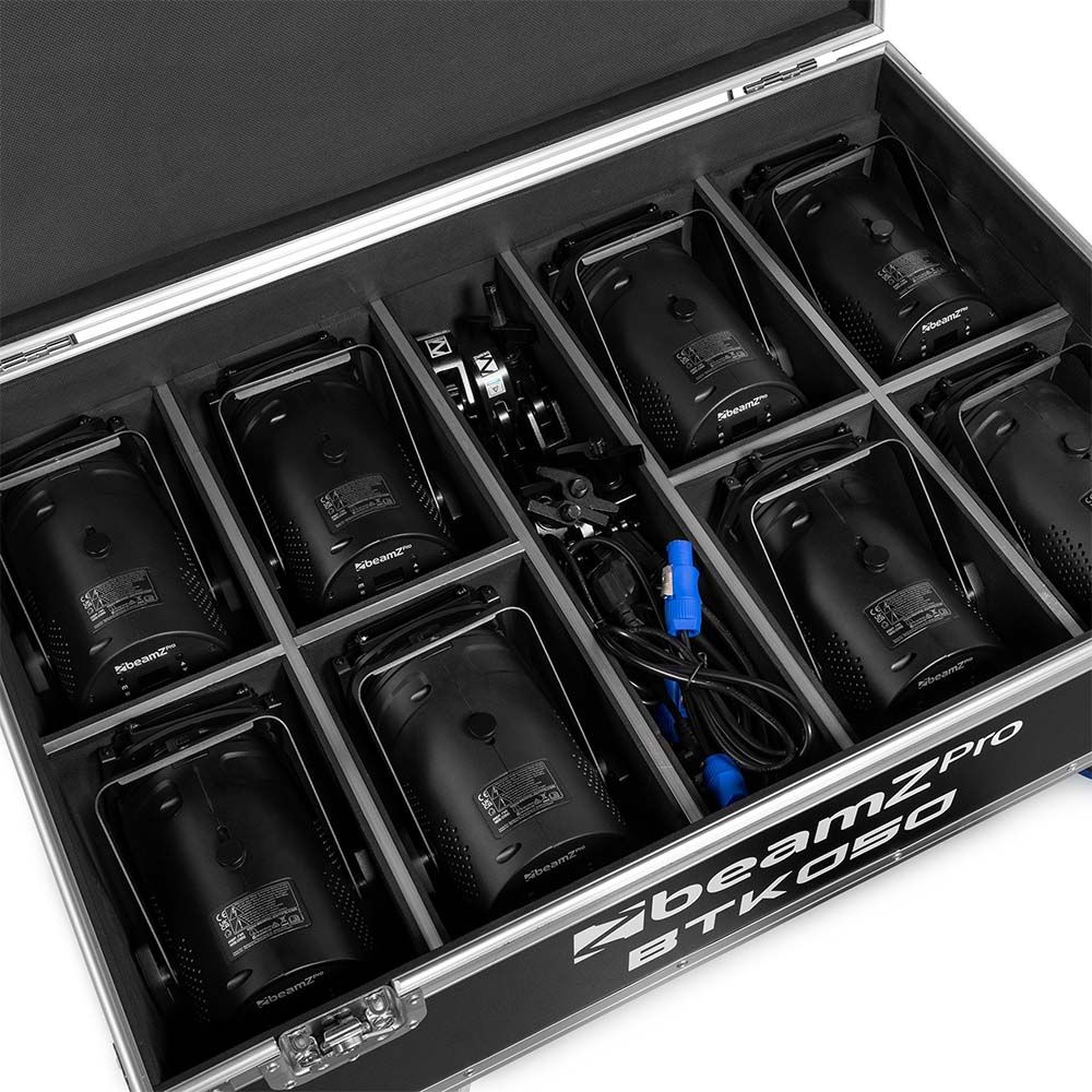 BeamZ PRO FCBTK050 Flight Case for 8 BTK050Z Mini Fresnel Spotlights