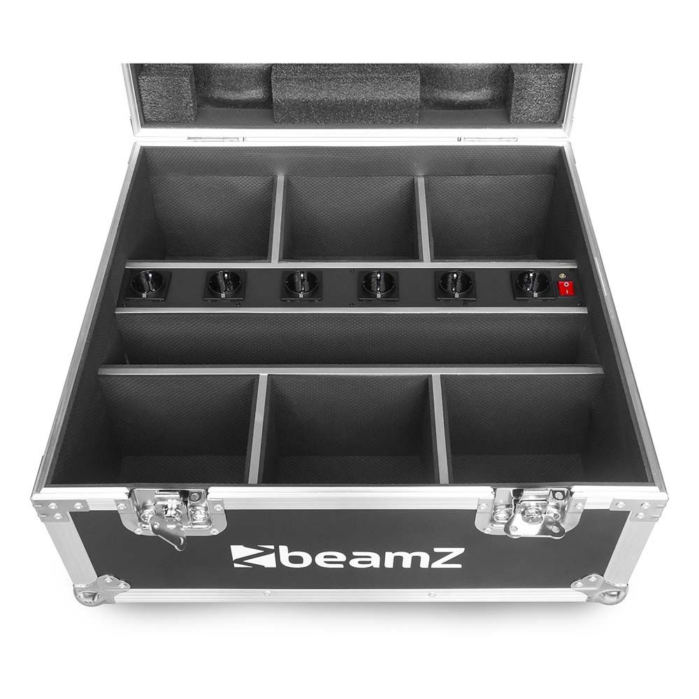 BeamZ PRO FCWX6 Charging FlightCase for 6 WX6 Series LED Par Fixtures