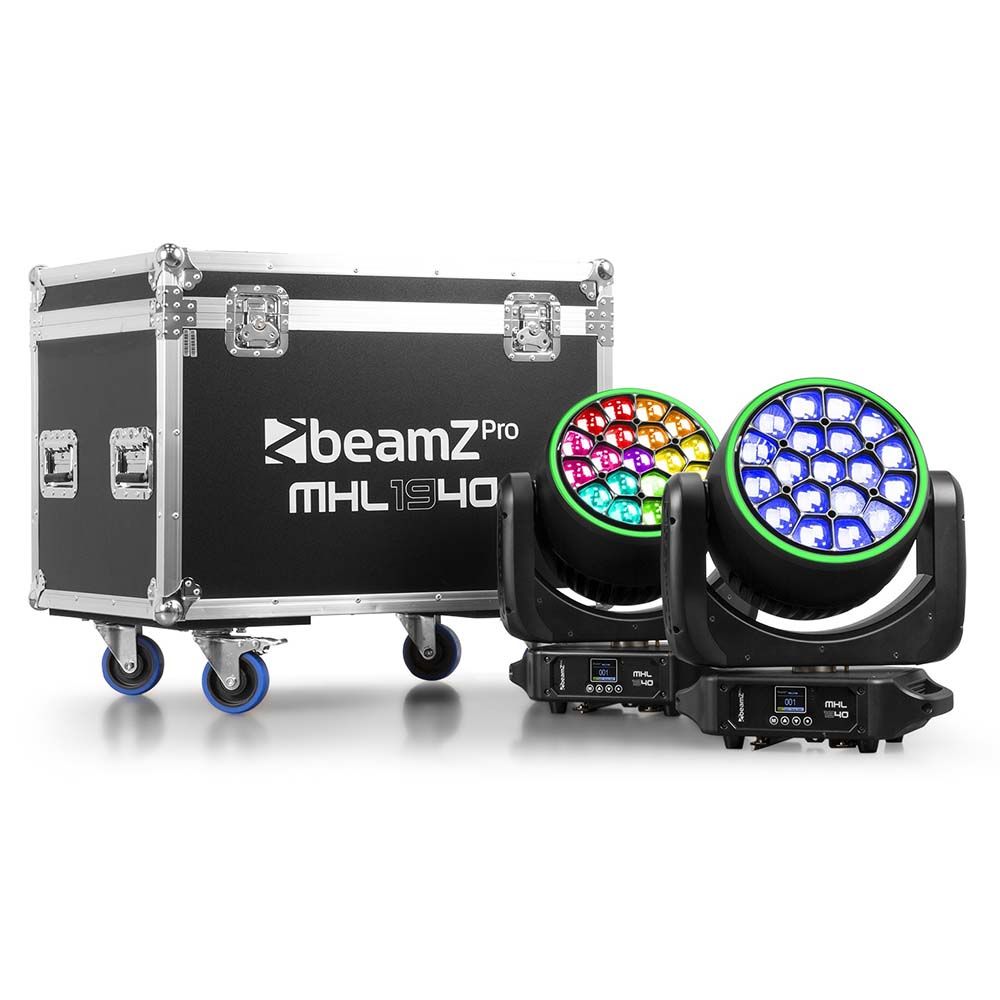 BeamZ PRO FC1940 Flightcase for 2 MHL1940 Moving Heads