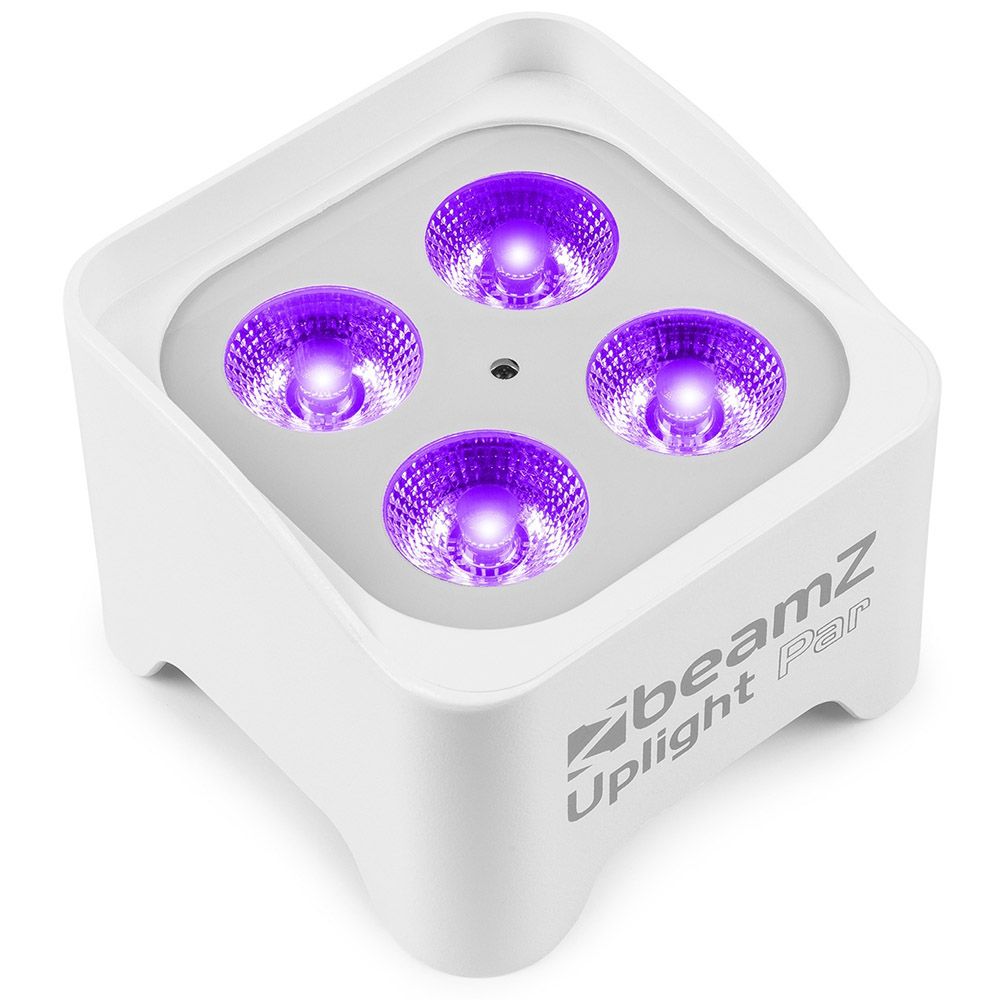 Beamz BBP90W Battery Uplight Par 4x 4W White