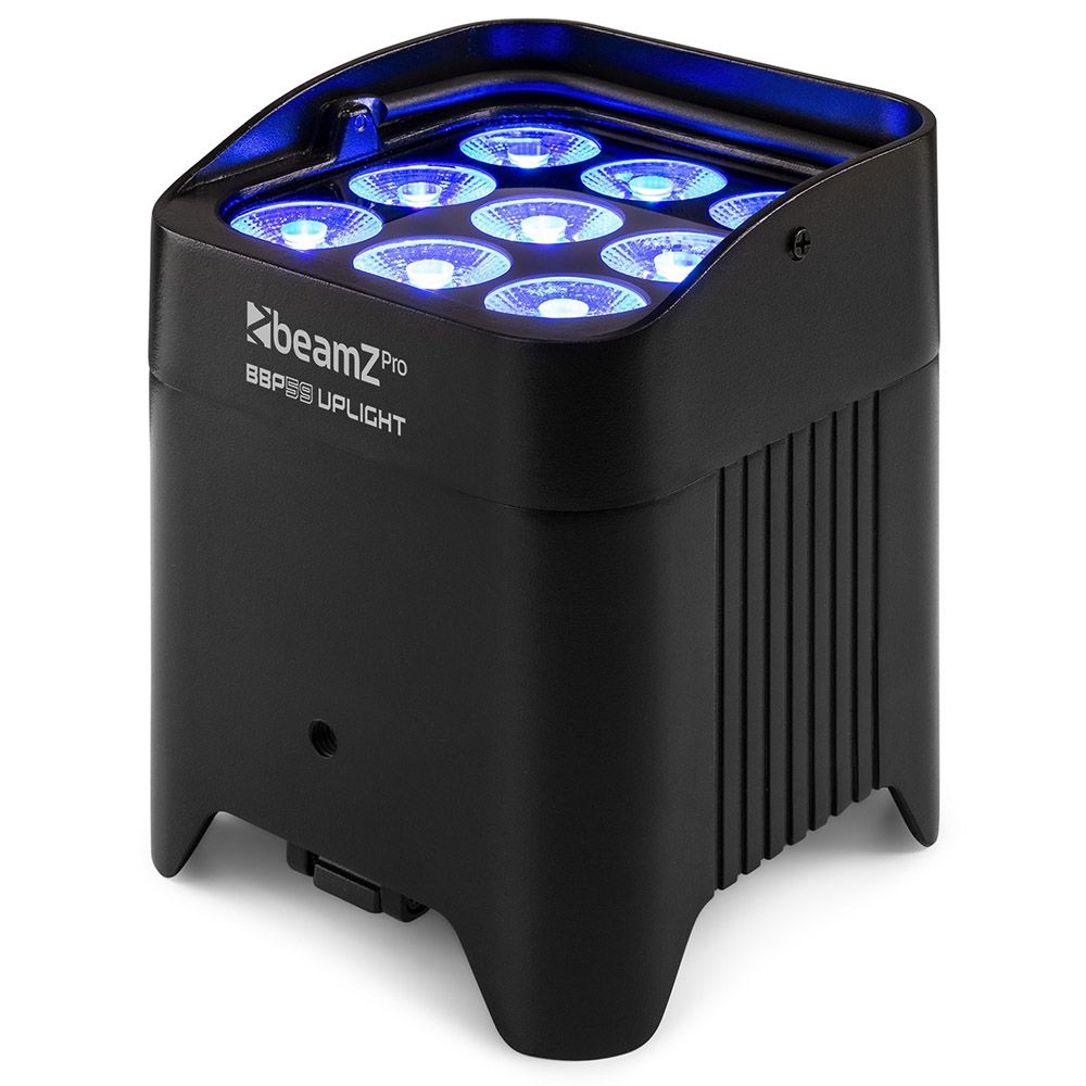 BeamZ PRO BBP59 Battery Uplight Par 9x 12W Outdoor