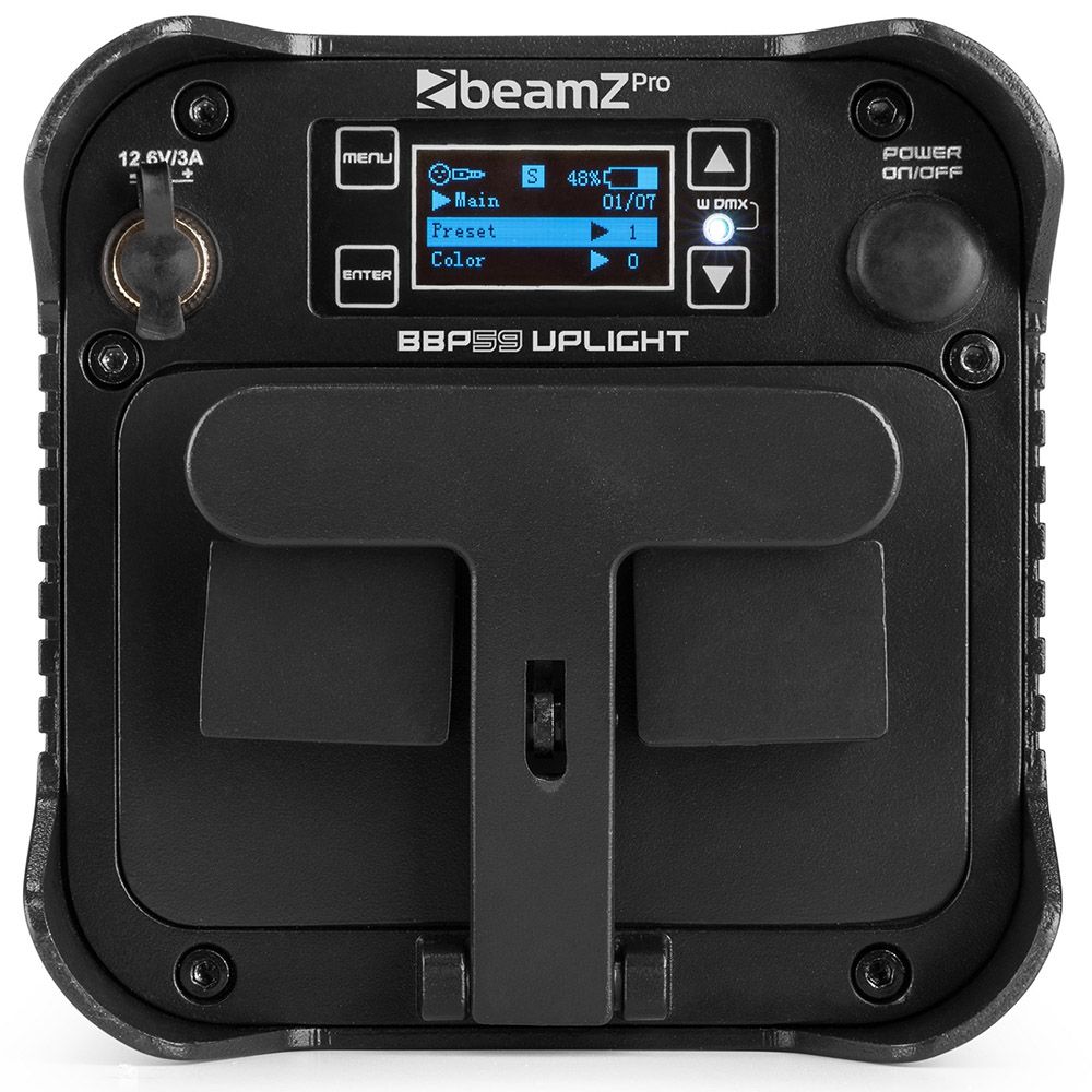 BeamZ PRO BBP59 Battery Uplight Par 9x 12W Outdoor