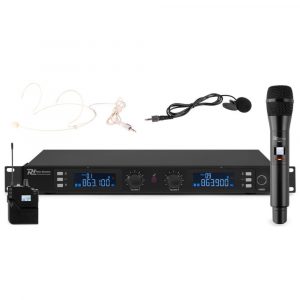 Power Dynamics PD632C 2x 20-Channel Digital UHF Wireless Microphone System Combi