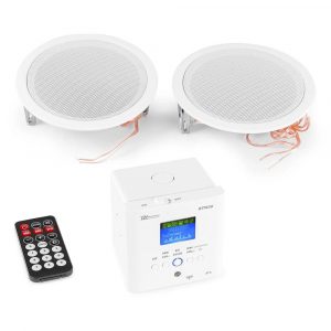 Power Dynamics BTW30SET In-Wall Mounted Audio System with 2x 15W Ceiling Speakers