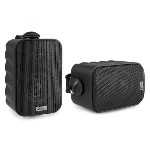 Power Dynamics BGO35V Passive In/Outdoor Wall Speaker Set, 5.25-inch, Black Pair