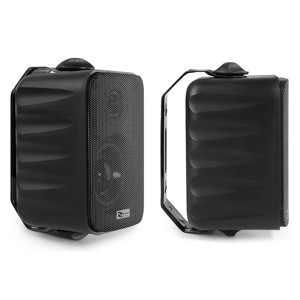 Power Dynamics BC34V Passive Indoor/Outdoor Wall Speaker Set, Black, Pair