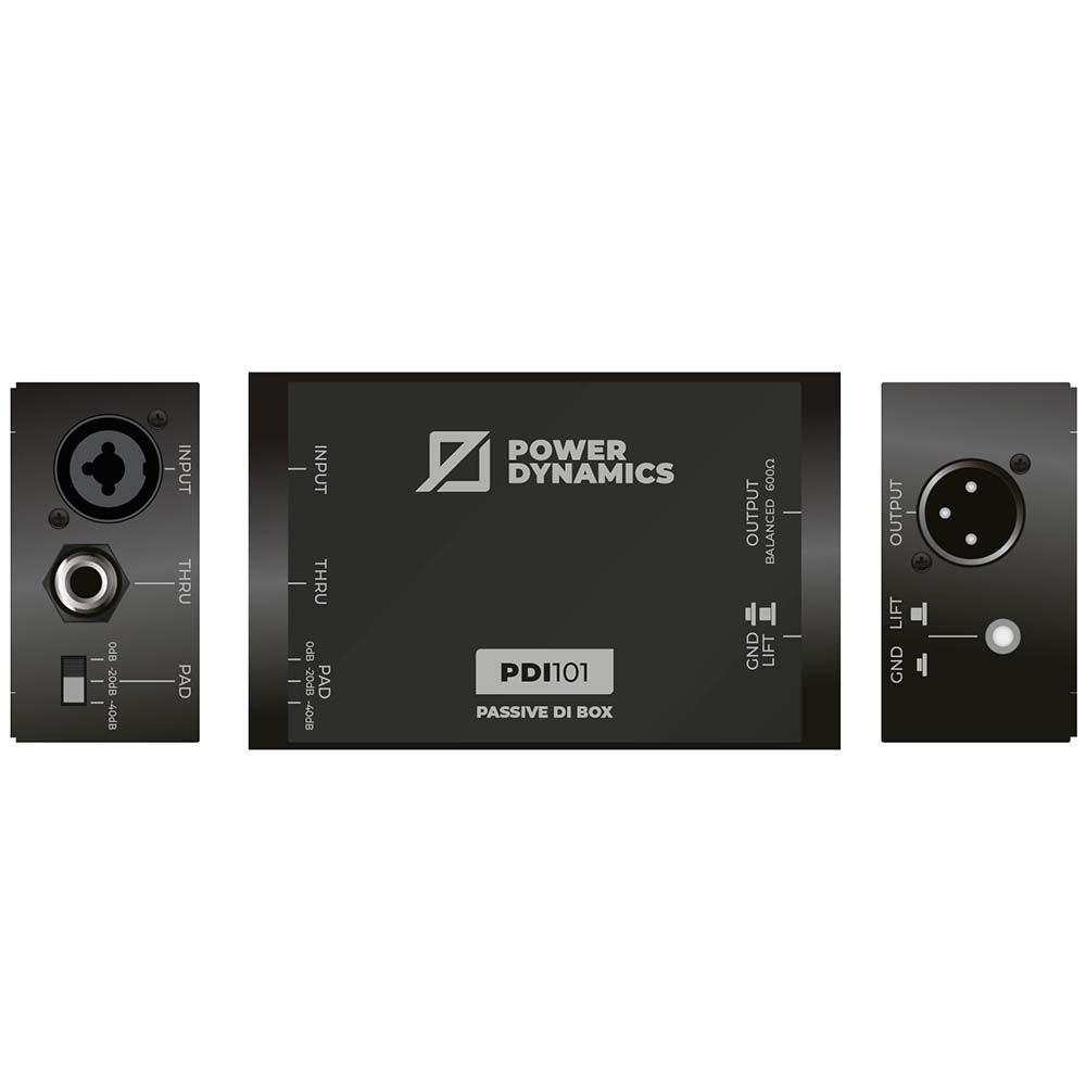 Power Dynamics PDI101 Mono Passive DI Box