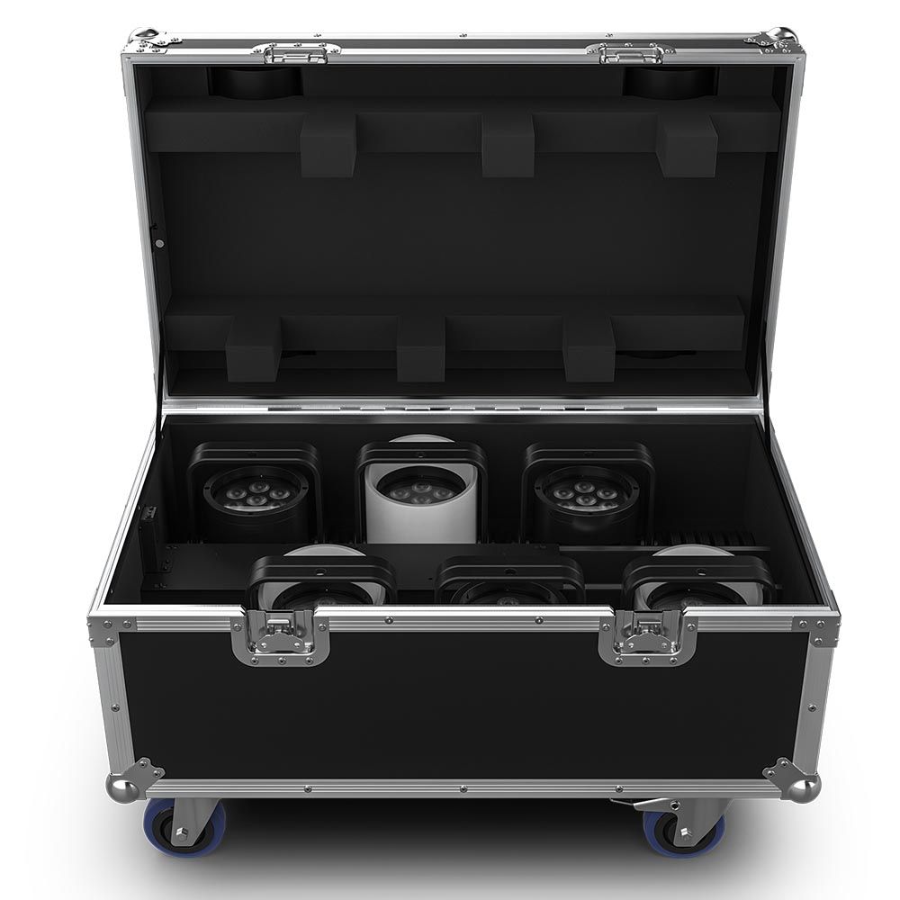 Chauvet Pro WELL POD 2 Battery-Powered PAR Wash Light Six-Unit Kit