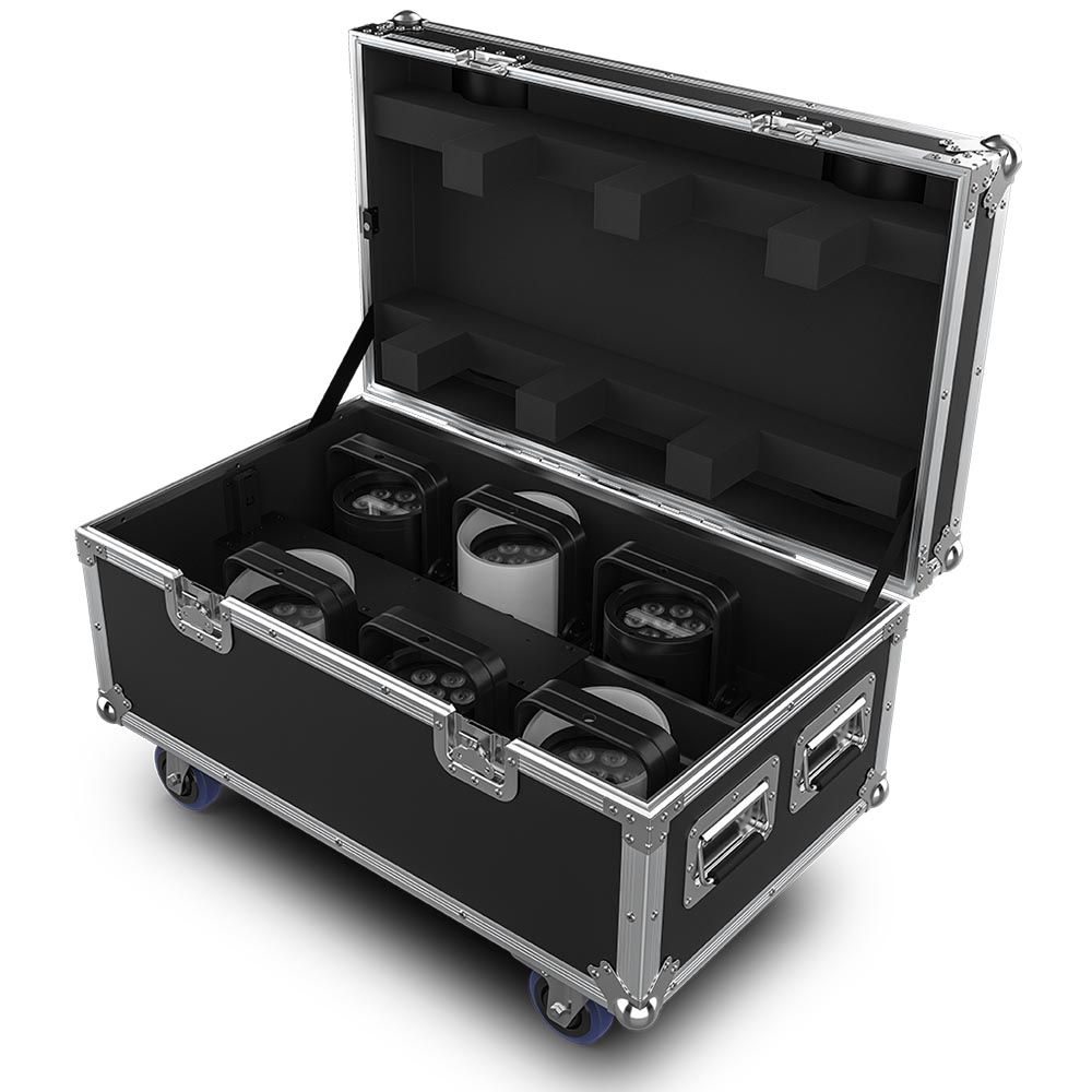 Chauvet Pro WELL POD 2 Battery-Powered PAR Wash Light Six-Unit Kit
