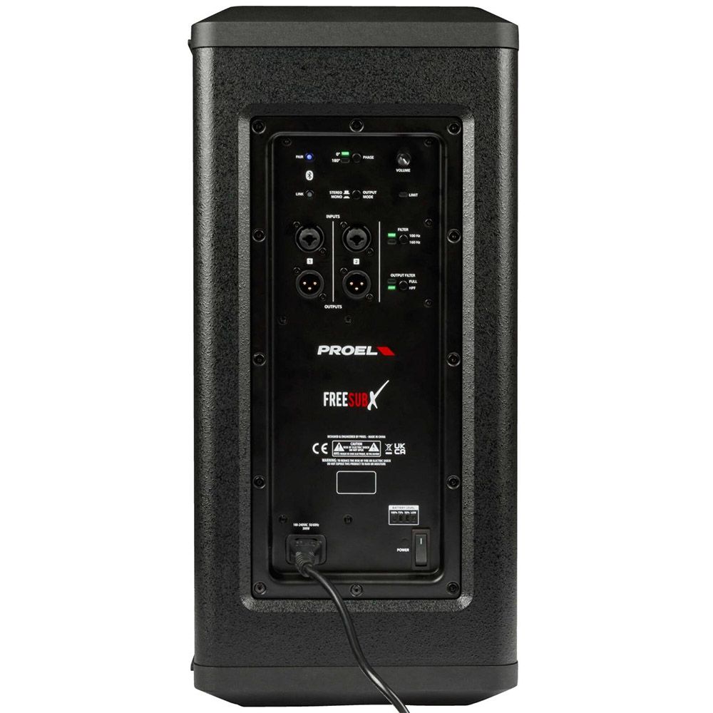 Proel FREESUBX Portable Battery-Powered Active Subwoofer